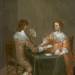 Man and Woman Playing Cards